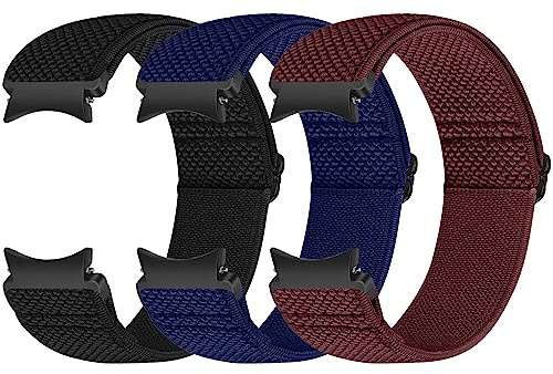 Runostrich Elastiskt armband kompatibelt med Samsung Galaxy Watch 7/6/5/4/FE 40 mm 44 mm/Galaxy Watch 5 Pro/Galaxy Watch 6/4 Classic 43 mm 47 mm 42 mm 46 mm nylon sport klockarmband kvinnor och män
