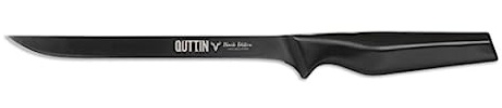 Quttin | Cuchillo Jamonero Black Edition 16 cm Calidad Profesional para Cortes Perfectos de Jamón – Cuchillo Jamonero Diseño Ergonómico y Duradero Acero Inoxidable