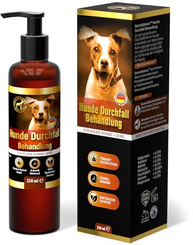 GastroBalance Hund durchfall Stop - Schnell wirkende natürliche Hund durchfall behandlung für kleine Hunde < 10 kg - 250 ML (Deutsch)