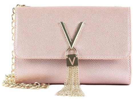VALENTINO Divina Clutch Rosa Metallizato