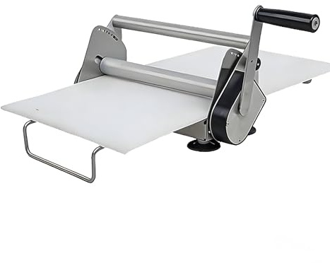 Mattarello manuale e rullo per fondente, regolazione dello spessore, larghezza mattarello 30 cm, spessore regolabile da 1 a 17,5 mm