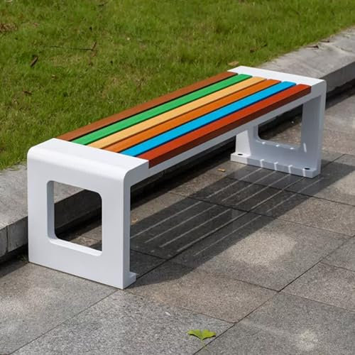 SORVA Gartenbank für draußen, Parkbank auf der Terrasse, Gartenmöbel für Zwei Personen, Lattensitz, Freizeitbank für den Balkon, Tragfähigkeit 500 kg/1102 lbs für Hinterhof, Balkon, Garten (Größe: