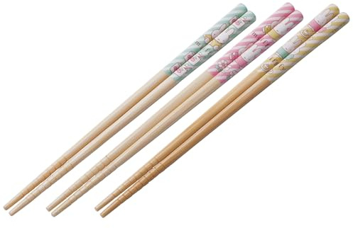 Miffy - Japan SKATER - 21cm Bamboo Cute & Durable Eco-Friendly Chopsticks (3 Pairs)