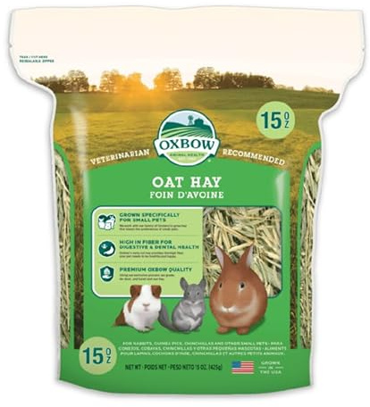 Oxbow Heno de Avena para Roedores - Alimentación Natural y Nutritiva, 425g