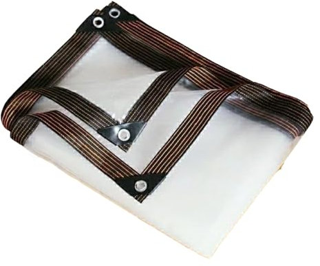 Bâche imperméable transparente avec œillets - Tente de protection pour l'extérieur - Housse imperméable pour plantes - Piles- Bois de chauffage et meubles de terrasse