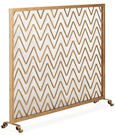 Schermi decorativi Griglia per caminetto Parascintille stile retrò Parascintille in metallo in ferro battuto Porta Parascintille Accessori per caminetti Decorazione domestica Camino Parascintill