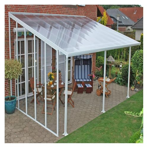JINMLBO Clear Acrylic Plastic Sheet Polycarbonate Plastic Sheet, Easy to Cut & Bend Waterproof Panels for DIY, Industrial, Crafts, Clear Greenhouse Cover for Outdoor Garden(1.56x3m)