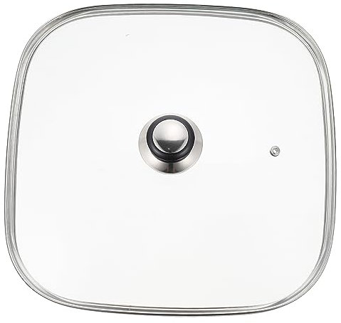 Ciieeo Tapa Cuadrada De Vidrio Borosilicato Resistente Para Olla Eléctrica Cubierta Transparente Con Mango Aislante Esencial De Cocina Anti-rotura Para Uso Doméstico y Profesional