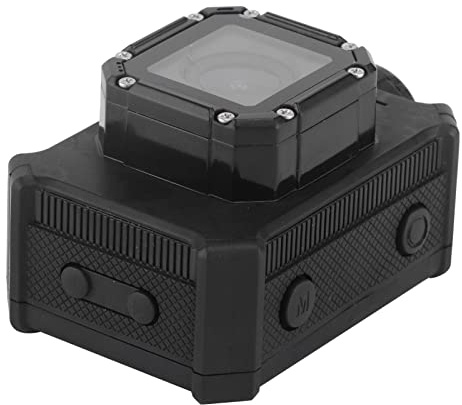 Yctze 4K Ultra HD 2-Zoll-Sportkamera, Weitwinkelobjektiv, Kompakter und Tragbarer Action-Camcorder Zum Tauchen, Fallschirmspringen, Radfahren, Langlaufen, 30 M Wasserdicht, Integrierte