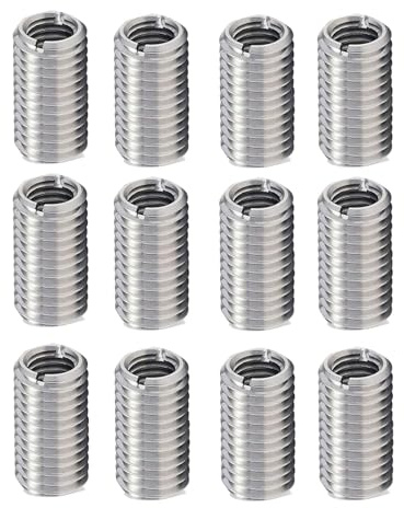 12 Stück Gewindeeinsatz m8 Auf m6, Edelstahl Gewindehülse,m8 Threaded Insert to m6,Gewindeadapter,Gewindebuchse Einschraubmutter,Eindrehmuffe,Gewindehülsen,Gewindereduzierung Set