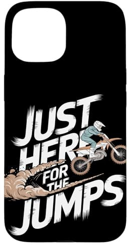 Juste là pour les sauts en vélo tout-terrain Coque pour iPhone 15