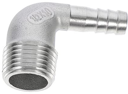 TOYANDONA 90grado De Manguera De Agua Inoxidable Adaptador De Codo De para Manguera De Ángulo Recto para Jardín y