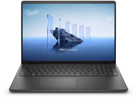 Dell 16 Laptop DC16250-16 Inch FHD+ 16:10 (1920x1200), Intel Core 5 Series 1 Processor, Intel UHD Graphics, 16GB DDR5 RAM, 512GB SSD, Windows 11 Home, QWERTZ Keyboard, Fingerprint Sensor - Black