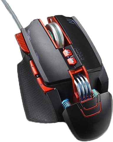 DIYEAH Souris de Jeu V9 Lumineuse USB Filaire pour Ordinateur Portable | Noir, Abs et Aluminium, Design Ergonomique, Usage Maison et Bureau, Style V9 pour Ordinateur Portable