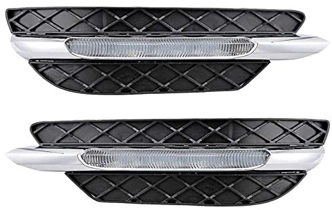 Nebelscheinwerfer für Mercedes-Benz W204 C-Klasse C250 C300 C35 2012–2014, Daily Line Lampengrill-Kit, Tagfahrlicht, DRL, Nebelscheinwerfer vorne