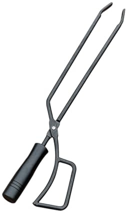 TOYZFRIENDY Pinzas para Barbacoa de Hierro Resistente con Mango Alargado para Uso Exterior Abrazadera Duradera y Resistente al Calor Herramienta Práctica para Parrilla y Camping