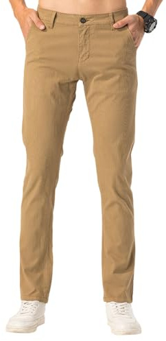 TONY BACKER Pantalon chino pour homme en coton 1630