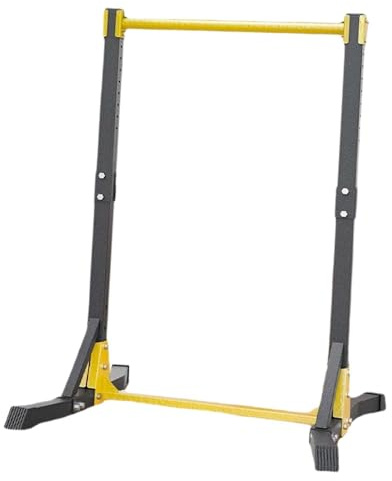 LIXSAZSE Estación de dominadas premium, soporte para barra de dominadas, torre potencia, equipo multifuncional para entrenamiento fuerza, estación barra resistente con altura ajustable