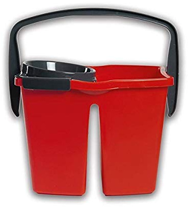 1 pieza Tonkita Professional DUPLEX 14 L cubo de doble lavabo 36x27x26 cm. escurridor profesional