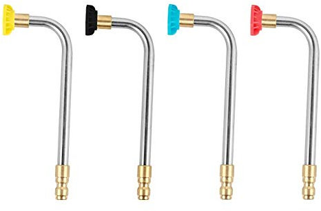 TuToy 17 Cm 90 Grad Hochdruckreiniger Dachrinnenreiniger Aufsatz Für Lanze/Zauberstab 1/4 Zoll Schnellkupplung Sprühlanze Düse Auto Zubehör - 3#