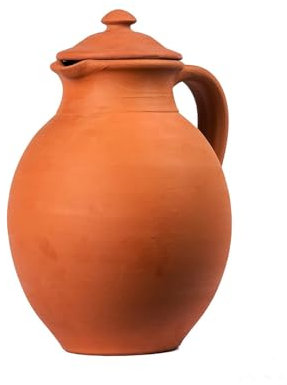 Village Decor Collezioni di brocche d'acqua in terracotta (brocca da 3L con coperchio)