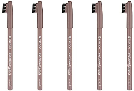 essence eyebrow DESIGNER, Eye Pencil, Augenbrauenstift, Nr. 05 soft blonde, nude, definierend, vegan, Mikroplastik Partikel frei, Nanopartikel frei, 5er Pack (5 x 1g)