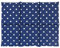 Cuscino termico: Cuscino con semi di colza 40x30 6 compartimenti, stelle blu. Terapia caldo e freddo