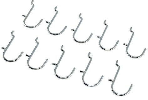 Draper 10218 - Ganci a J in metallo per pannello posteriore/pannello forato (confezione da 10)