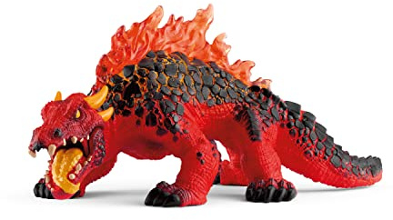 Schleich Eldrador Creatures - Lava Lizard Figurine - Red Magma Dragon for Boys and Girls - Durable Fantasy Beast Figures for Imaginative Play - Monster Toys for Kids Ages 7+ | 70156