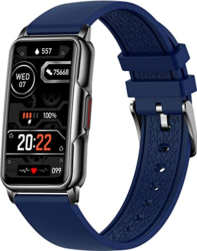 findtime Fitness Tracker, Smartwatch Damen Herren 1.47 Zoll HD Touchscreen Fitnessuhr mit Blutdruckmessung Pulsuhr Schlaf 20 Sportmodi Schrittzähler Uhr Fitness Armbanduhr für Android iOS