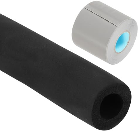 PATIKIL 1(25mm) ID x 6Ft Pipe Insulation Foam Tube, Pipe Cover Wrap Roll Bar Padding Tubing with Wrapping for Handle Grip HVAC Air Conditioner