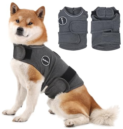Kodervo Dog Anxiety Jacket, Skin-Friendly Dog Calming Shirt - Dog Coat for Thunder, Fireworks, Vet Visits and Separation - Keep Pet Calm Without Medicine & Training, Anti Anxiety Vest for Dogs
