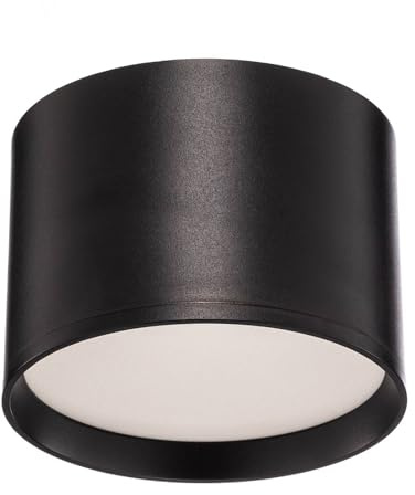 Lindby LED Aufbauleuchte schwarz Ø 12 cm, Aufbaustrahler Deckenspot 15W Deckenaufbauspot Deckenstrahler Deckenlampe Strahler Spot Downlight