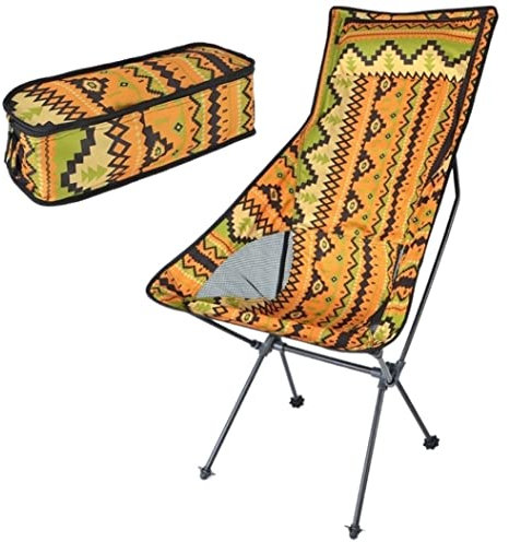 MOBAAK Campingstuhl Klappstuhl Klappstuhl Im Freien, Tragbar, Angelstuhl, Lounge-Stuhl, Leicht, Tragbar, Langlebig Strandstuhl Camping Stuhl (Color : B, Size : 59 * 42 * 107cm)