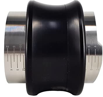 Oiiwowi Tamper 51Mm, Dual 2 in 1 Leveler Distributor Adjustable Flat Spring Tampers with Scale Coffee Tool