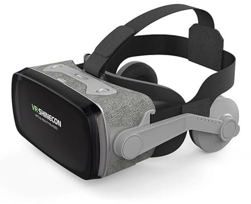 High-Tech Place VR SHINECON G07E Gafas de vídeo 3D de realidad virtual adecuadas para smartphones de 4,0 pulgadas - 6,3 pulgadas (Gris)