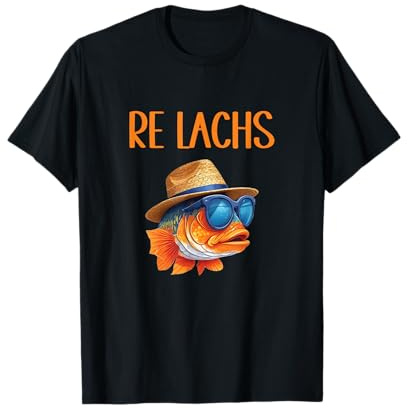 Re Lachs Lustiger Angler Spruch für Hobby Fischer und Angler T-Shirt