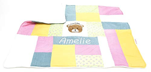 Steffi's Nähkiste Personalisierte handgemachte Produkte (Patchworkdecke Mädchen 100x80)