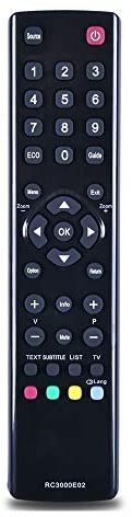Remplacement Universel de télécommande de TV de 1 pc for TCL for la télécommande de TV d'affichage à Cristaux liquides de RC3000E02