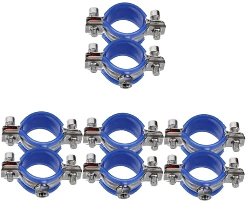 NUOBESTY 4 Set Muro Per Tubi Acciaio Inossidabile Fissaggio Per Tubi Da Resistente Alla E Facile Da Installare 2 Pezzi*4