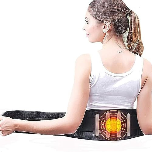 Ceinture Auto-chauffante avec 4 plaques magnétiques en Tourmaline pour Le Dos avec Ceinture de Soutien en Tourmaline