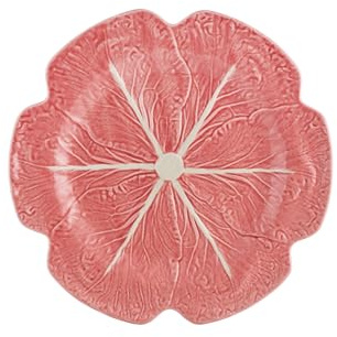 Bordallo Pinheiro Cabbage Pink Charger Plate, 12-Inch