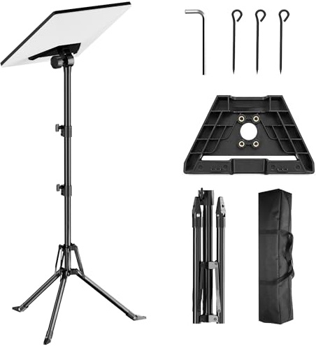 ORWOD Tripod Stand for Starlink Mini, Height Adjustable 32 in to 54 in, Wind-Resistant Heavy Duty, Portable Foldable Mount with Adapter & Ground Nail, Powder Coated, for RV Travel, Outdoor Camping