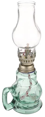 JOINPAYA Petroleumlampe Vintage Stil Glas mit komfortablem Handgriff und feiner Verarbeitung, Retro Notbeleuchtung und Dekoration für Innenräume wie Wohnzimmer