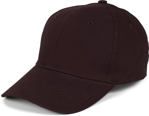 styleBREAKER Unisex Baseball Cap Gebürstete Baumwolle | Einfarbige 6-Panel Kappe. Stufenlos verstellbar mit Klettverschluss Kopfumfang 56-59 cm. 7 cm Schirm gebogen. Mit Schweißband