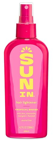 Sun In Tropical Breeze Haaraufheller - Aufhellungsspray für blondes und dunkles Haar - Sanftes Haare Aufhellen mit Aloe & Kamille - Haarpflege alkoholfrei, parabenfrei - 1-Pack, 138mL