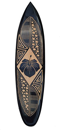 Interlifestyle Deko Surfboard 100cm mit tollen Verzierungen Dekoration zum Aufhängen Surfbrett