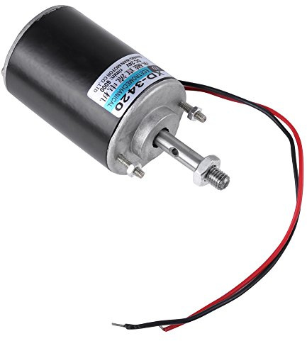 12V/24V 30W Mini Moteur à Courant Continu à Aimants Permanents Réversible CW/CCW Electrique Grande Vitesse Faible Bruit pour DIY, Equipements Médicals, Machine à Barbe à Papa(24V 6000tr/min)