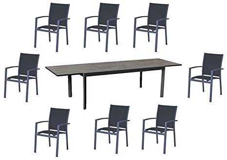 Gravidus 9-teilige ausziehbare Gartengarnitur bis 300 cm