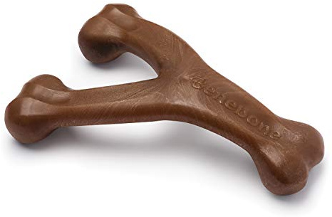 Benebone Wishbone per cani al gusto di arachidi gigante – Osso giocattolo per masticate energiche prodotto negli Stati Uniti